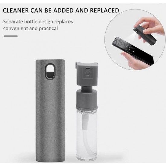 Razpršilo 2v1 Clean2GO – čistilo in krpica za zaslone telefonov in tabli