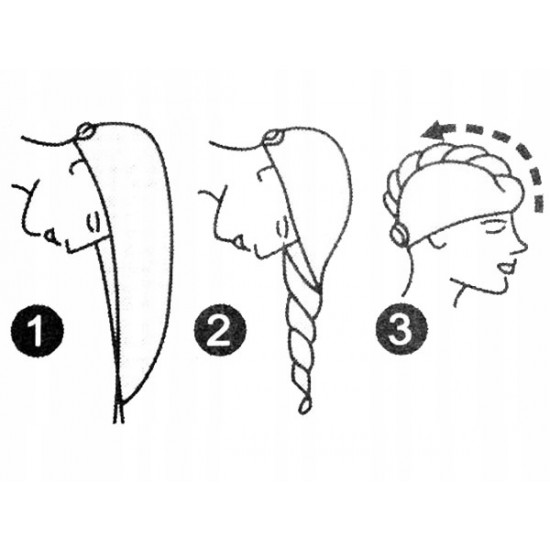 Brisača za lase turban iz mikrovlaken