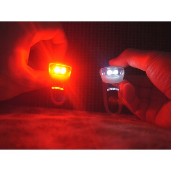 Led svjetlo za bicikl prednje stražnje 2 komada silikon